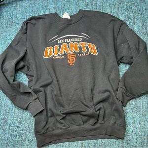 Vintage 2006 Lee Heavyweight Tag San Francisco Giants Crewneck Sweatshirt Black